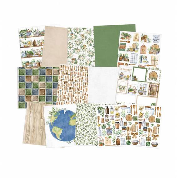 Scrapbooking Craft Papier Set 30x30 - P13 - There is no Planet B