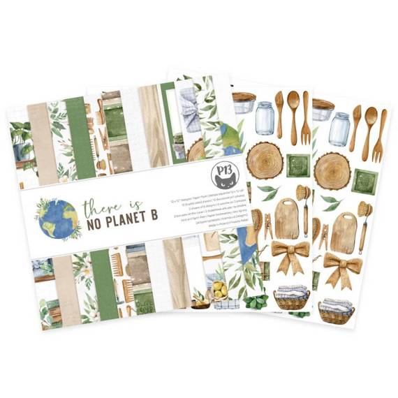 Scrapbooking Craft Papier Set 30x30 - P13 - There is no Planet B