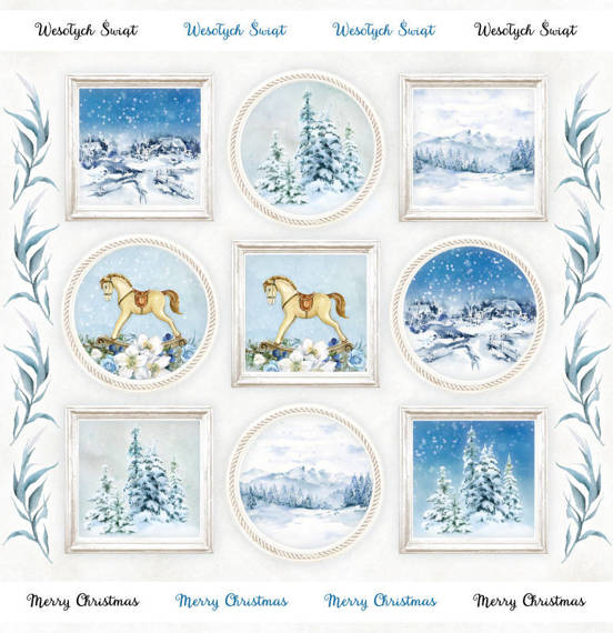 Scrapbooking Craft Papier Set 30x30 - ScrapAndMe - Frosty Days