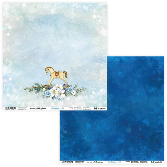 Scrapbooking Craft Papier Set 30x30 - ScrapAndMe - Frosty Days