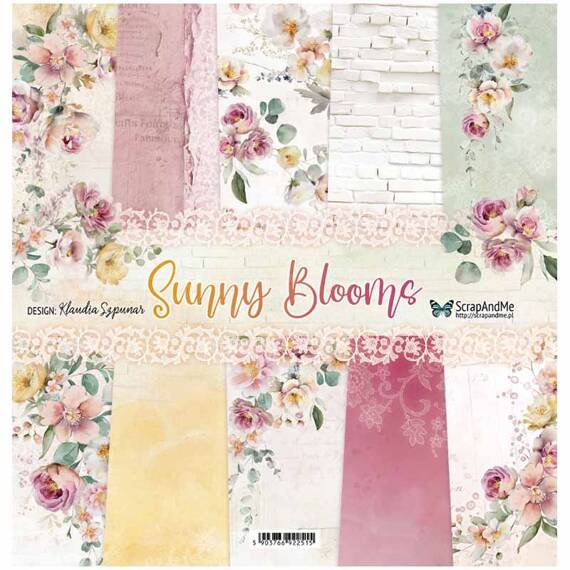 Scrapbooking Craft Papier Set 30x30 - ScrapAndMe - Sunny Blooms