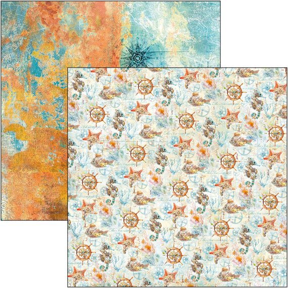 Scrapbooking Craft Papier Set 30x30cm - Ciao Bella - Coral Reef