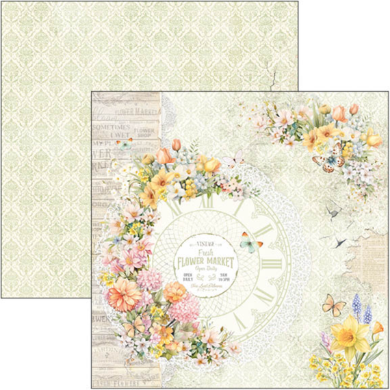 Scrapbooking Craft Papier Set 30x30cm - Ciao Bella - Flower Shop