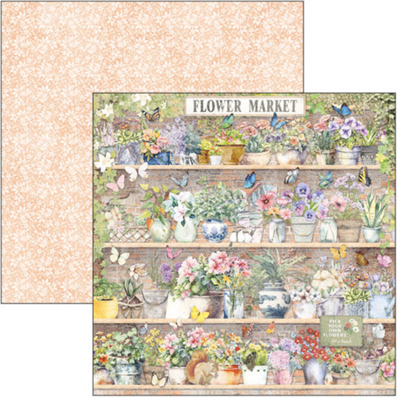 Scrapbooking Craft Papier Set 30x30cm - Ciao Bella - Flower Shop