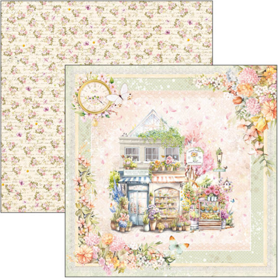 Scrapbooking Craft Papier Set 30x30cm - Ciao Bella - Flower Shop