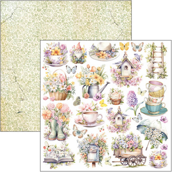 Scrapbooking Craft Papier Set 30x30cm - Ciao Bella - Flower Shop