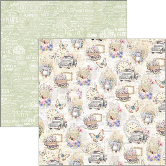 Scrapbooking Craft Papier Set 30x30cm - Ciao Bella - Flower Shop