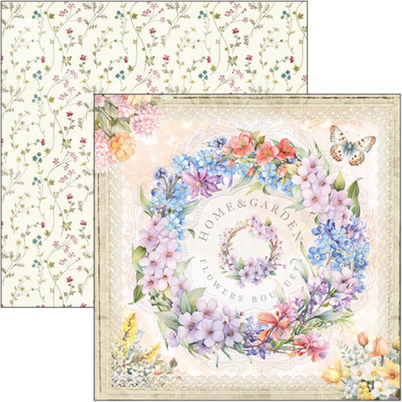 Scrapbooking Craft Papier Set 30x30cm - Ciao Bella - Flower Shop