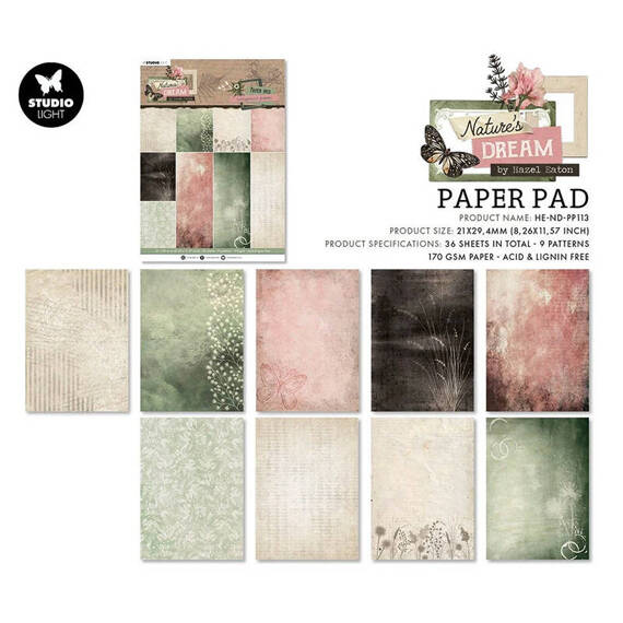 Scrapbooking Craft Papier Set A4 - Studio Light - Background papers Natures