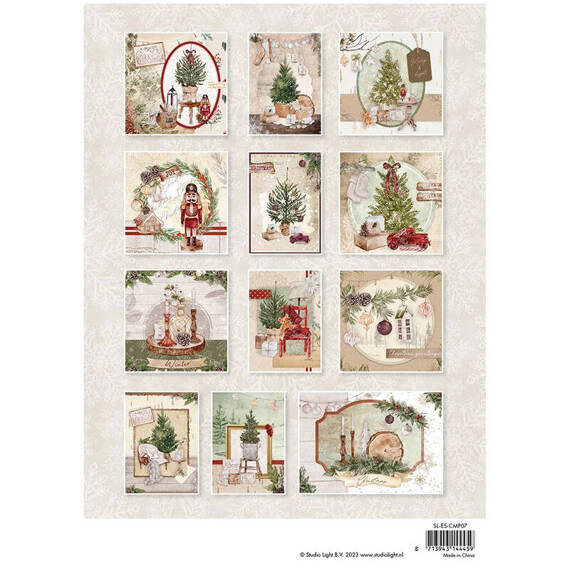 Scrapbooking Craft Papier Set and A4 pieces - Cozy Christmas