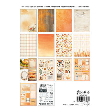 Scrapbooking Craft Papier Set and A5 elements - Fall into autumn