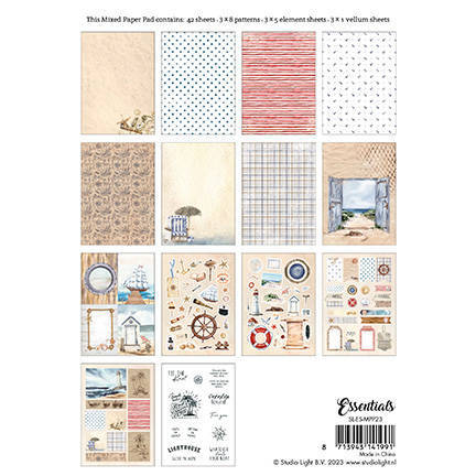 Scrapbooking Craft Papier Set and A5 elements - Vintage Summer