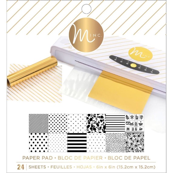 Scrapbooking Craft Papier Set for 15x15 foiling - Heidi Swapp - Minc Reactive