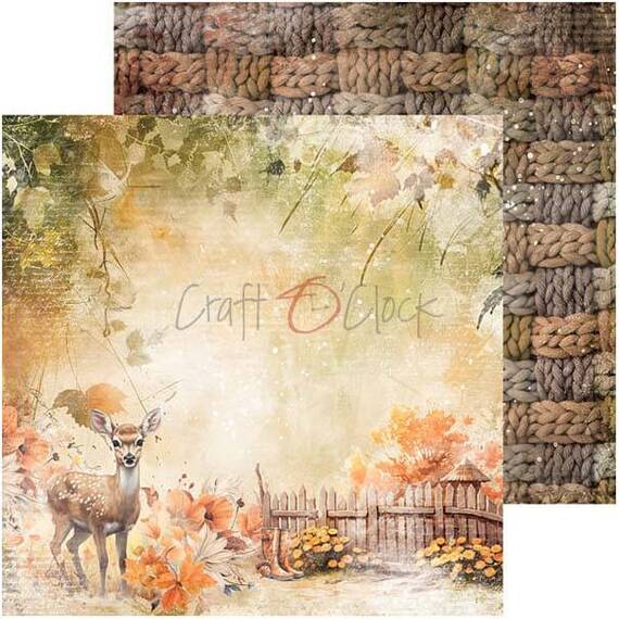 Scrapbooking Craft Papier Set for scrapbooking 15x15 - Craft o'clock - Autumnaria