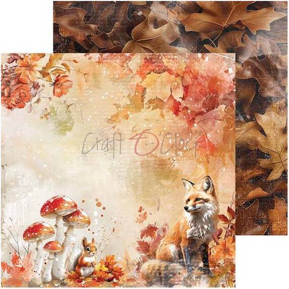 Scrapbooking Craft Papier Set for scrapbooking 15x15 - Craft o'clock - Autumnaria