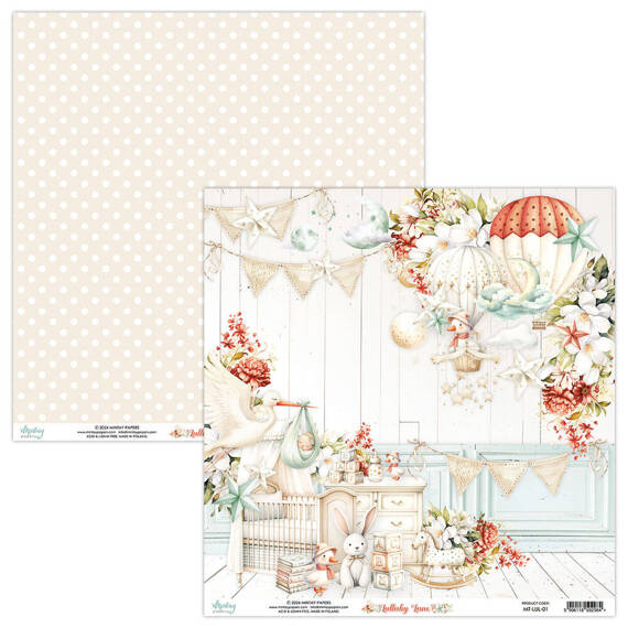 Scrapbooking Craft Papier Set for scrapbooking 15x15 - Mintay - Lullaby Lane