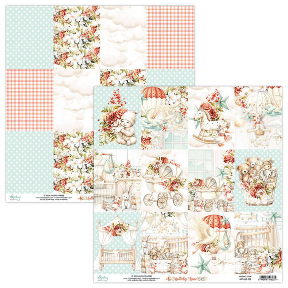 Scrapbooking Craft Papier Set for scrapbooking 15x15 - Mintay - Lullaby Lane