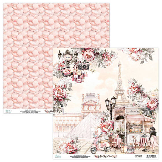 Scrapbooking Craft Papier Set for scrapbooking 15x15 - Mintay - See You In Paris