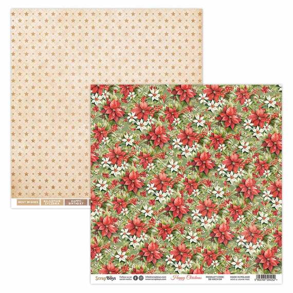 Scrapbooking Craft Papier Set for scrapbooking 15x15 - SCRAPBOYS - Happy Christmas