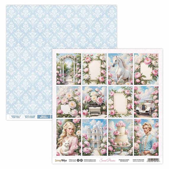 Scrapbooking Craft Papier Set for scrapbooking 15x15 - SCRAPBOYS - Sweet Peonies