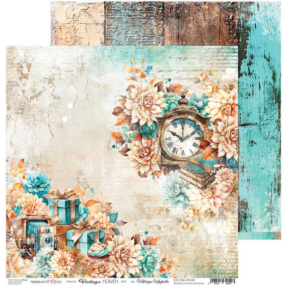 Scrapbooking Craft Papier Set for scrapbooking 20,3x20,3 - Craft o'clock - Vintage Heaven