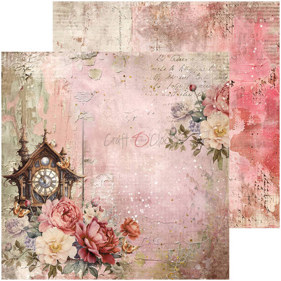 Scrapbooking Craft Papier Set for scrapbooking 20,3x20,3 - Craft o'clock - Vintage Sonata mix