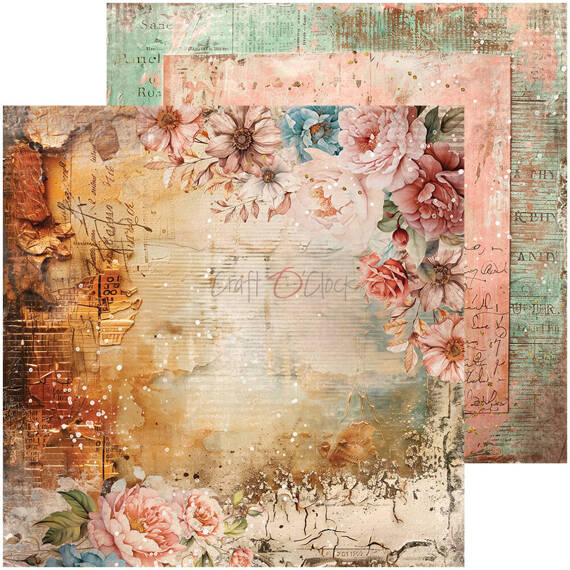 Scrapbooking Craft Papier Set for scrapbooking 20,3x20,3 - Craft o'clock - Vintage Sonata mix