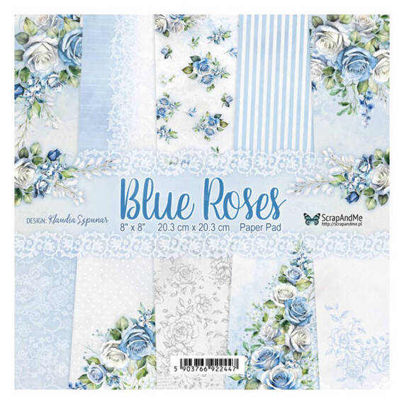 Scrapbooking Craft Papier Set for scrapbooking 20x20 - Scrapandme - Blue Roses