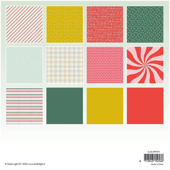 Scrapbooking Craft Papier Set for scrapbooking 20x20 - StudioLight - Sweet Christmas