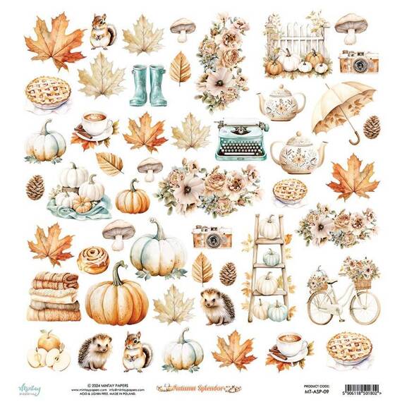 Scrapbooking Craft Papier Set for scrapbooking 30x30 - Mintay - Autumn Splendor