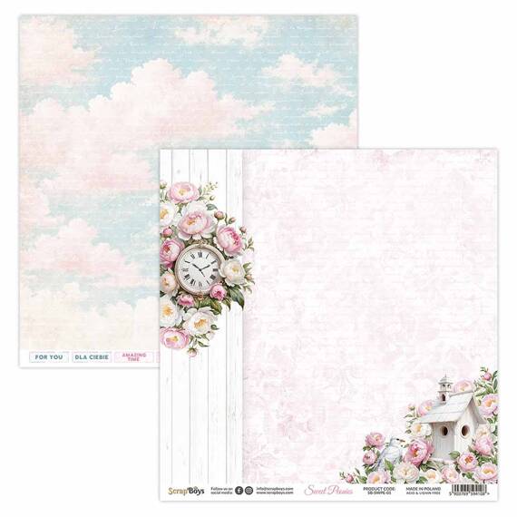 Scrapbooking Craft Papier Set for scrapbooking 30x30 - SCRAPBOYS - Sweet Peonies