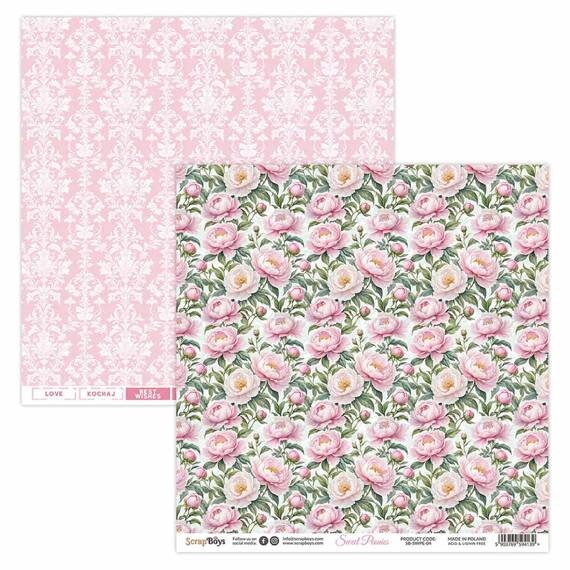 Scrapbooking Craft Papier Set for scrapbooking 30x30 - SCRAPBOYS - Sweet Peonies