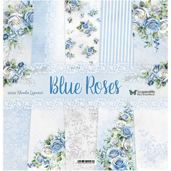 Scrapbooking Craft Papier Set for scrapbooking 30x30 - ScrapAndMe - Blue Roses