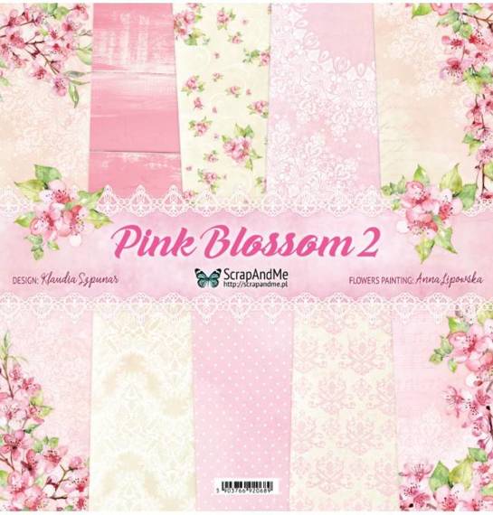 Scrapbooking Craft Papier Set for scrapbooking 30x30 - ScrapAndMe - Pink Blossom 2