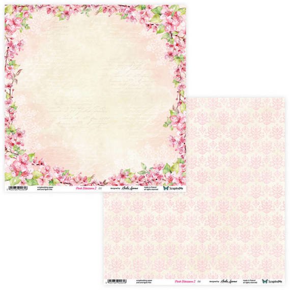 Scrapbooking Craft Papier Set for scrapbooking 30x30 - ScrapAndMe - Pink Blossom 2