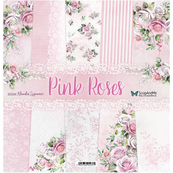 Scrapbooking Craft Papier Set for scrapbooking 30x30 - ScrapAndMe - Pink Roses