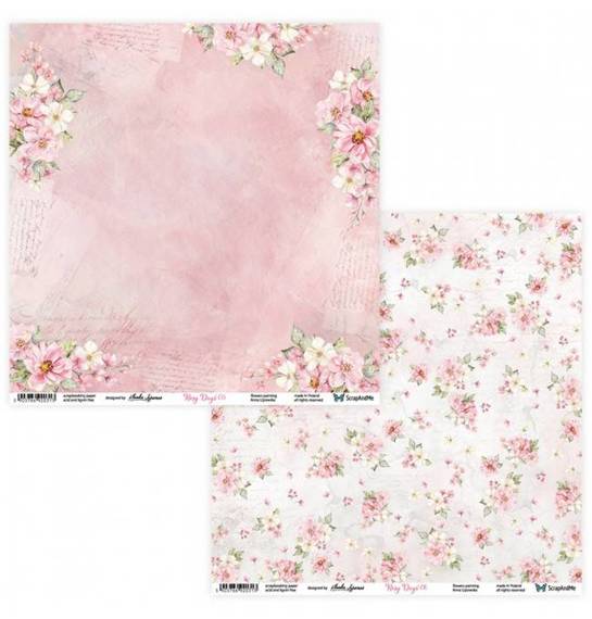 Scrapbooking Craft Papier Set for scrapbooking 30x30 - ScrapAndMe - Rosy Days