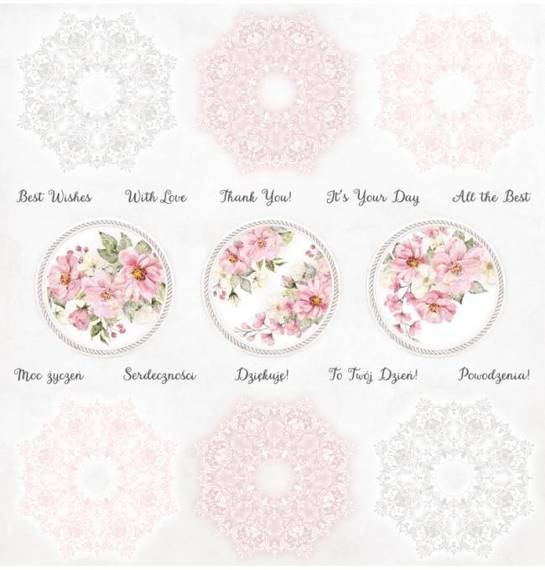 Scrapbooking Craft Papier Set for scrapbooking 30x30 - ScrapAndMe - Rosy Days