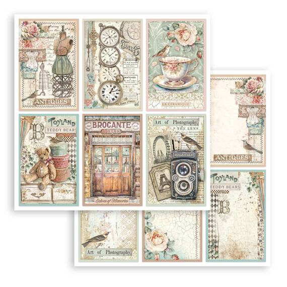 Scrapbooking Craft Papier Set for scrapbooking 30x30 - Stamperia - Brocante Antique