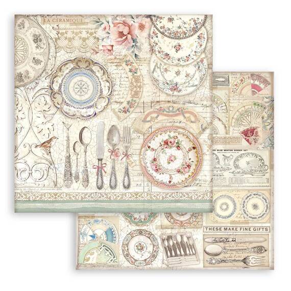 Scrapbooking Craft Papier Set for scrapbooking 30x30 - Stamperia - Brocante Antique