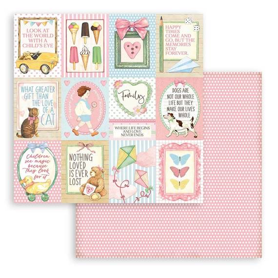 Scrapbooking Craft Papier Set for scrapbooking 30x30 - Stamperia - Daydream