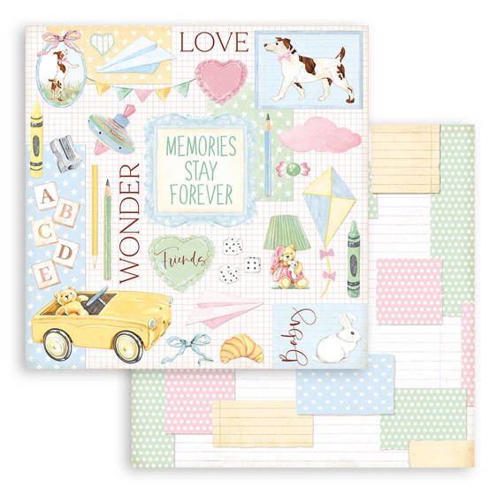 Scrapbooking Craft Papier Set for scrapbooking 30x30 - Stamperia - Daydream