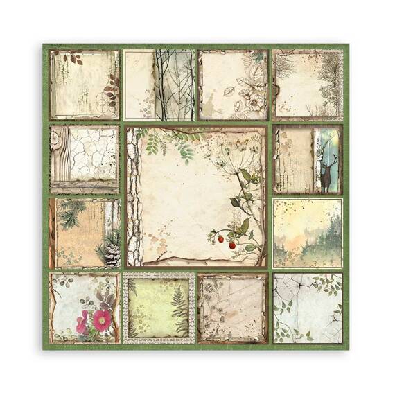 Scrapbooking Craft Papier Set for scrapbooking 30x30 - Stamperia - Forest