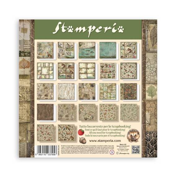 Scrapbooking Craft Papier Set for scrapbooking 30x30 - Stamperia - Forest