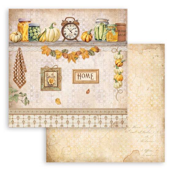 Scrapbooking Craft Papier Set for scrapbooking 30x30 - Stamperia - Golden harmony