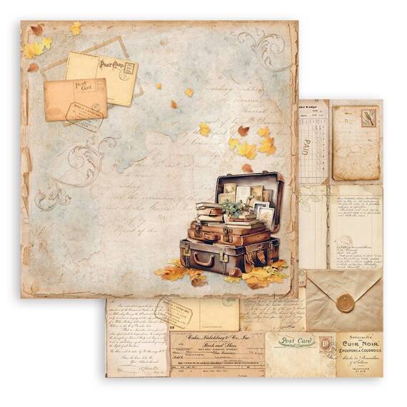 Scrapbooking Craft Papier Set for scrapbooking 30x30 - Stamperia - Golden harmony