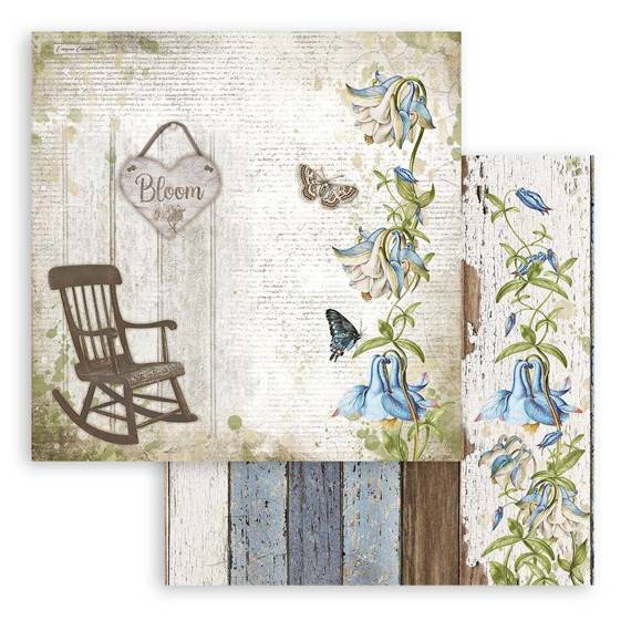 Scrapbooking Craft Papier Set for scrapbooking 30x30 - Stamperia - Romantic Garden House