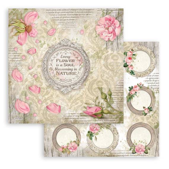 Scrapbooking Craft Papier Set for scrapbooking 30x30 - Stamperia - Romantic Garden House