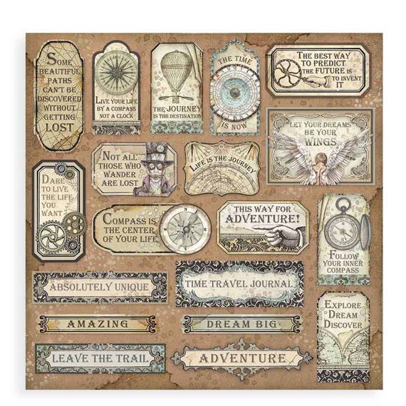 Scrapbooking Craft Papier Set for scrapbooking 30x30 - Stamperia - Sir Vagabond