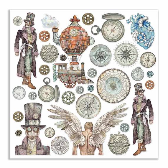 Scrapbooking Craft Papier Set for scrapbooking 30x30 - Stamperia - Sir Vagabond